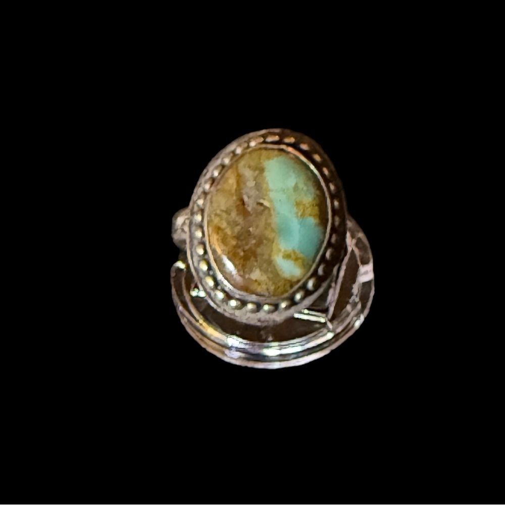 Sterling Silver Royston Turquoise Ring‎ New Handcrafted